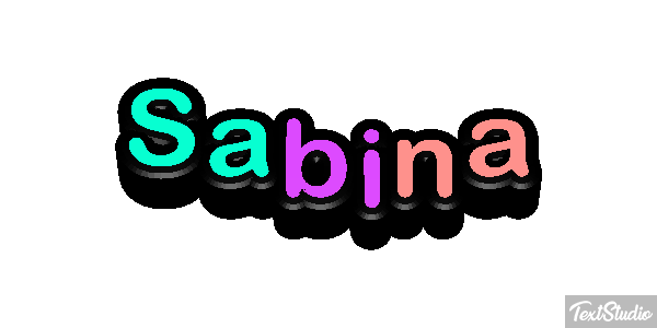 Sabina Texteffekt