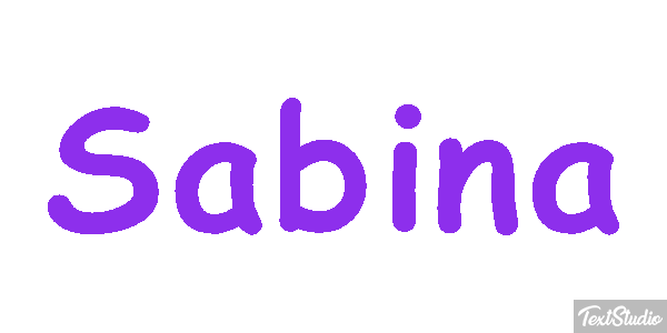 Sabina Texteffekt