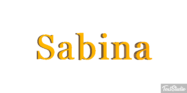 Sabina Texteffekt