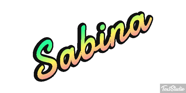 Sabina Texteffekt