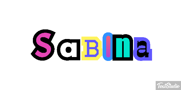 Sabina Texteffekt