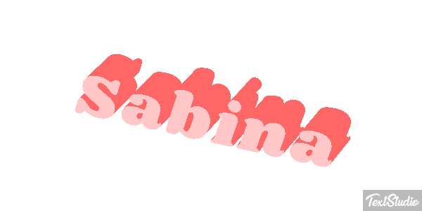 Sabina Texteffekt
