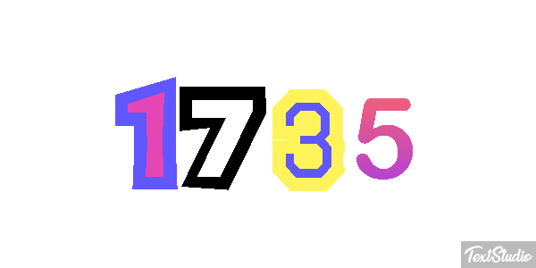 1735 Text effect