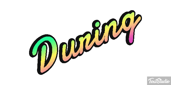 During Text effect