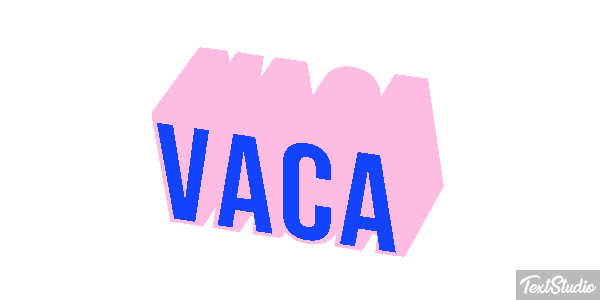 Vaca Text effect