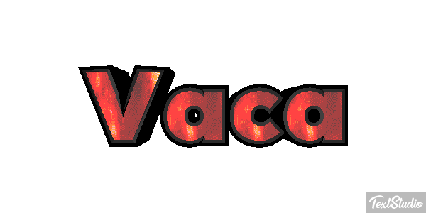Vaca Text effect