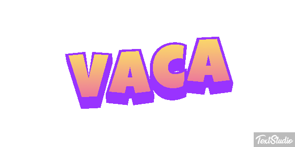 Vaca Text effect