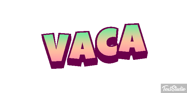 Vaca Text effect