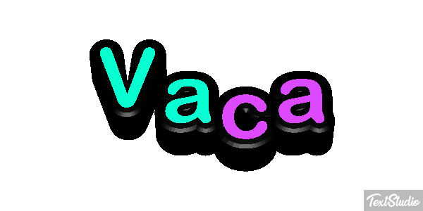 Vaca Text effect