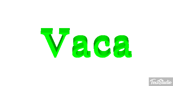 Vaca Text effect