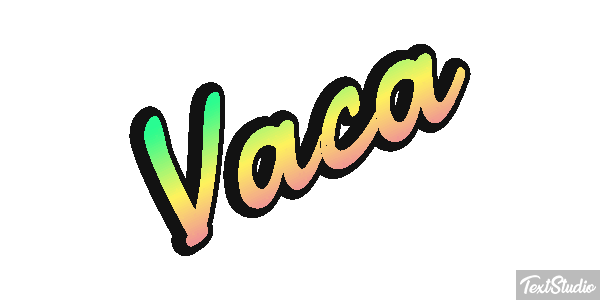Vaca Text effect