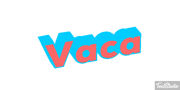 Vaca Text effect