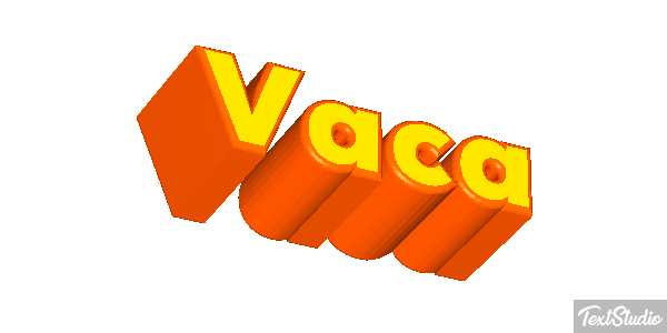 Vaca Text effect