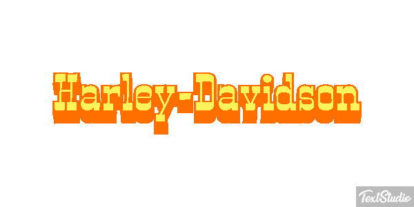 Harley-Davidson テキスト効果