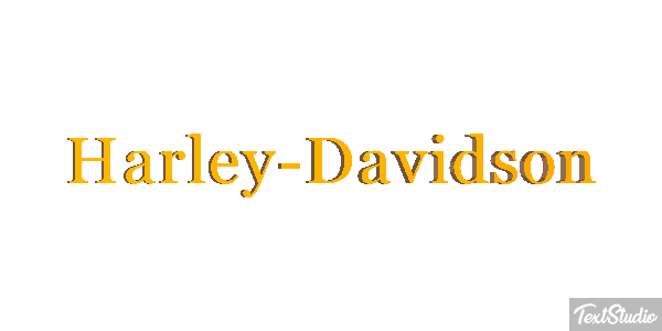 Harley-Davidson テキスト効果