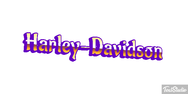 Harley-Davidson テキスト効果