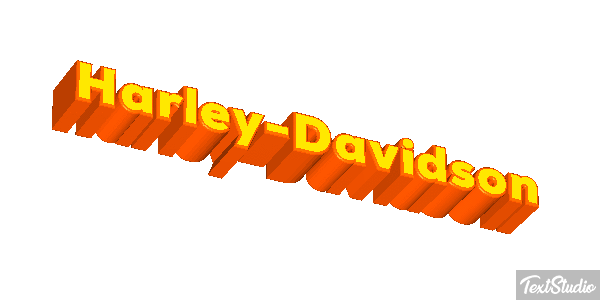 Harley-Davidson テキスト効果