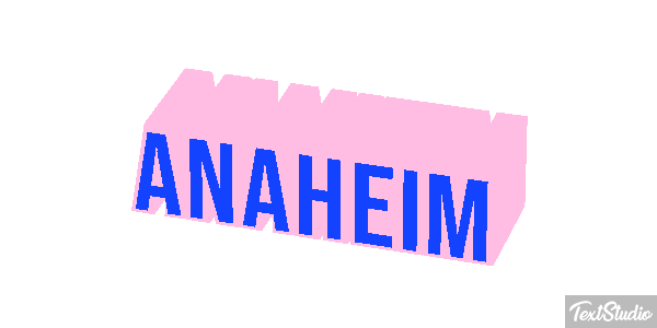 Anaheim Texteffekt