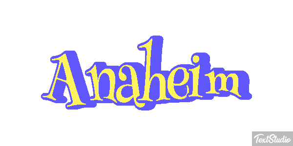 Anaheim Texteffekt