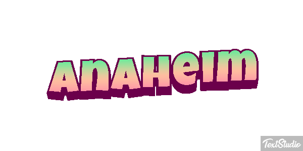 Anaheim Texteffekt