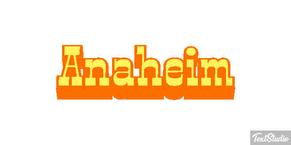 Anaheim Texteffekt