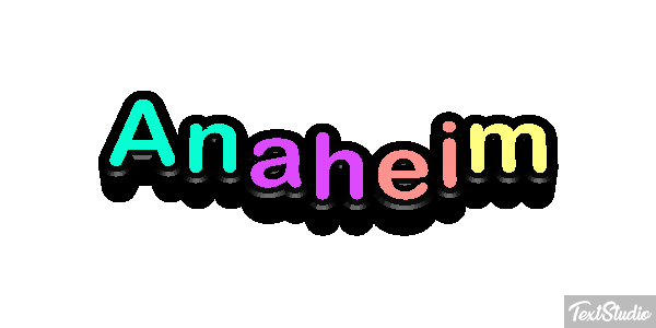 Anaheim Texteffekt