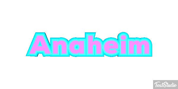 Anaheim Texteffekt