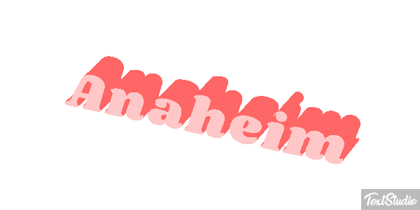 Anaheim Texteffekt