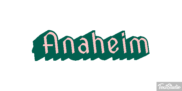 Anaheim Texteffekt