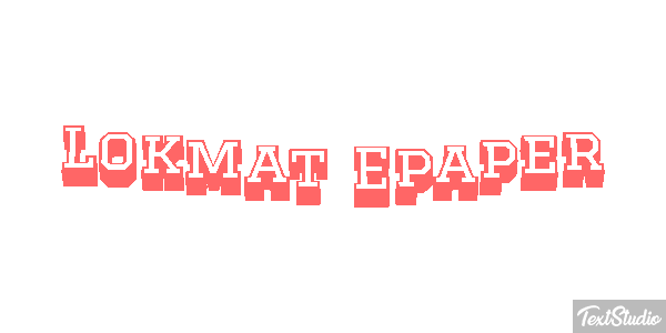 Lokmat Epaper Efeito do texto
