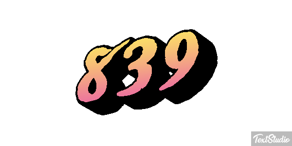839 Metin efekti