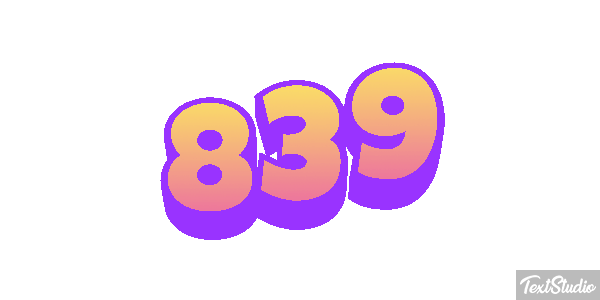 839 Metin efekti