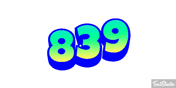 839 Metin efekti