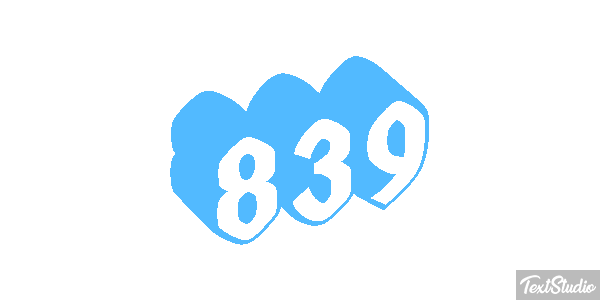 839 Metin efekti