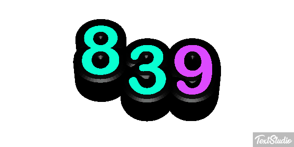 839 Metin efekti