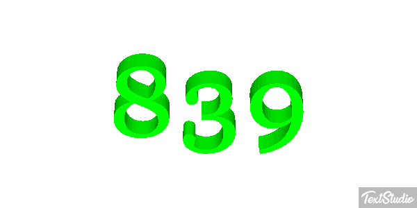 839 Metin efekti