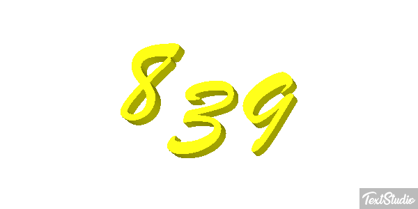 839 Metin efekti