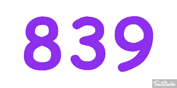 839 Metin efekti