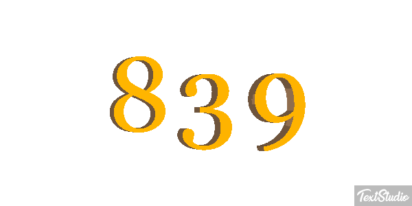 839 Metin efekti