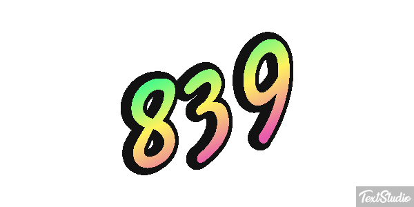 839 Metin efekti