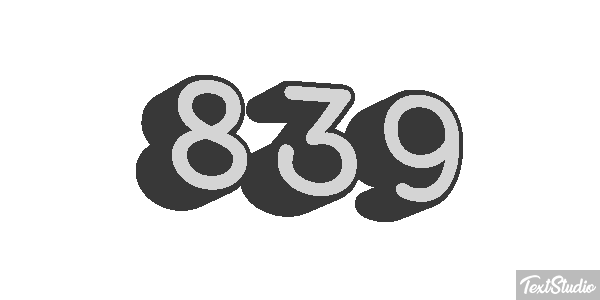 839 Metin efekti