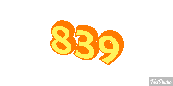 839 Metin efekti