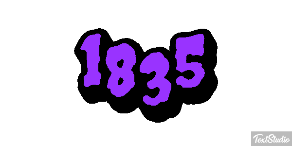 1835 Text effect