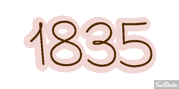 1835 Text effect