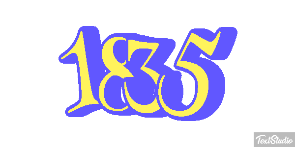 1835 Text effect
