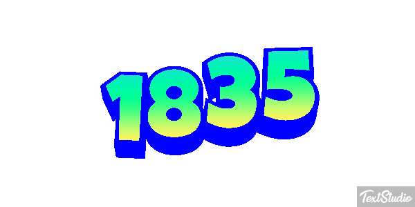 1835 Text effect