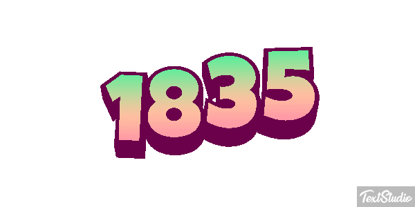 1835 Text effect