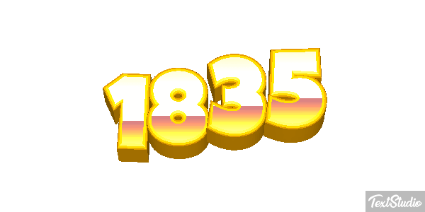 1835 Text effect