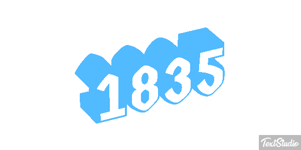 1835 Text effect