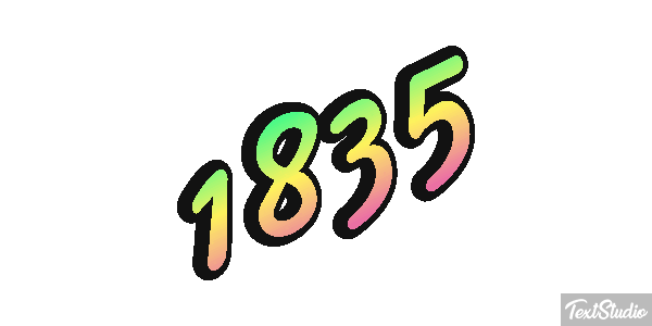 1835 Text effect